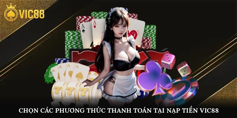 Chọn các phương thức thanh toán tại nạp tiền vic88