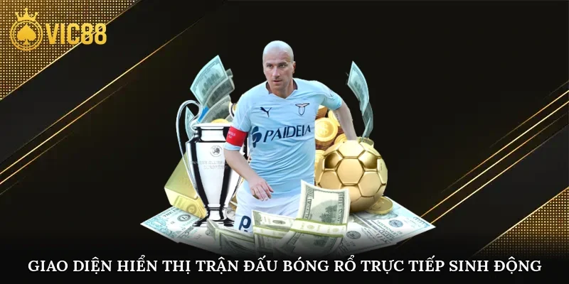 Giao diện hiển thị trận đấu bóng rổ trực tiếp sinh động